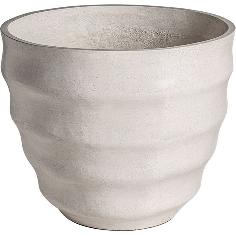 Vase amphore contemporain en terrazzo - blanc moucheté (1/5)