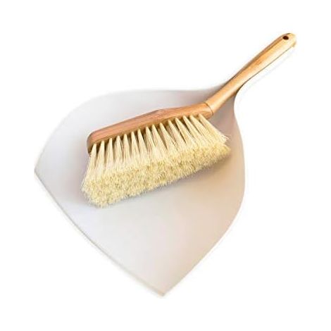 Balayette Et Pelle En Bambou - Kit Balayage Compact Ergonomique Pour Intérieur - 1 Set