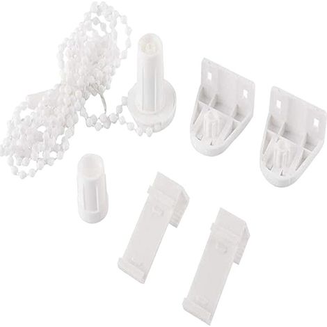 Conjunto de embrague de cadena ajustable para persianas enrollables de cuentas para cortinas y estores de tubo de 17 mm, kit de accesorios, soporte de rueda de embrague de polea lateral, kit de repara