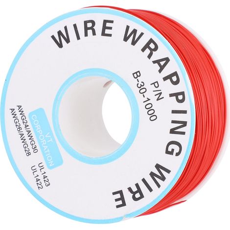 Leiterplatten-Anschlussdraht, einadrige Kupfer-Anschlussleitung, rotes elektronisches Verbindungskabel (1/5)