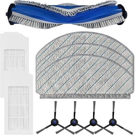 Kit Accessoires pour Aspirateur Robot Ecovacs Deebot N20/N20 Plus/N20 Pro Plus : Brosse Latérale, Filtre HEPA et Chiffon de Nettoyage (1/5)