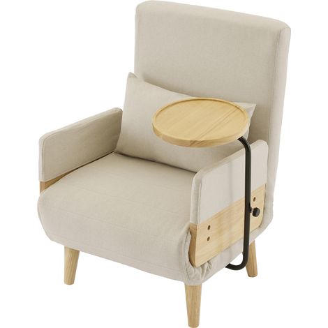 CAIziDesign moderne : fauteuil convertible trois-en-un avec fonction couchage
