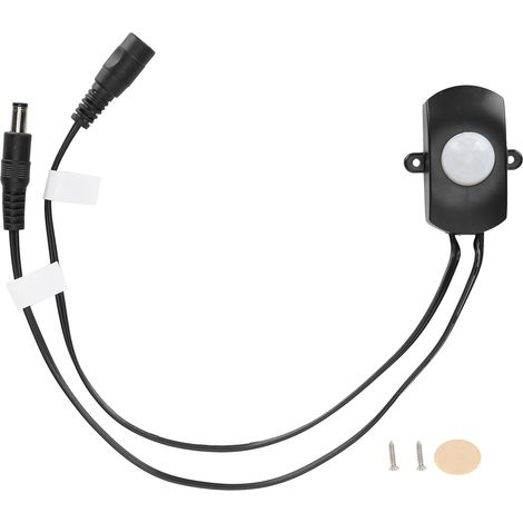 Interrupteur Infrarouge PIR pour Placard Salle de Bain Couloir, Détecteur de Mouvement 12V PIR1260 (1/5)