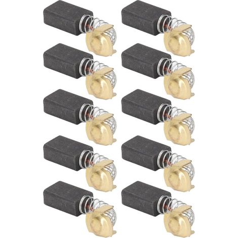 SJLERST 20x Balai en charbon, charbon moteur, 7mm x 11mm x 16mm pour outils électriques comme ponceuse d'angle, ponceuse orbitale