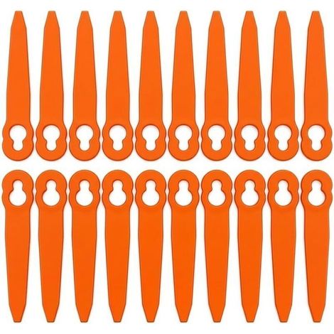 Plastique Lame Coupe Bordure sans Fil, 100Pcs Lames Coupe Bordure, 90mm Compatible avec Stihl PolyCut 2-2 3-2, FSA 45 FSA 57 FSE 52, Pièce de Rechange OEM 40080071000 (1/5)