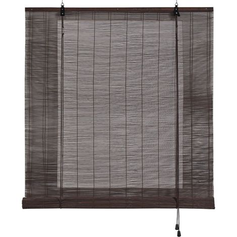 Etagere Roulante Bambou Ocre Wengue 150x175cm (1/3)