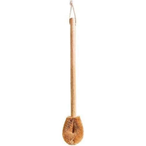 ALLIANDIS1 brosse de toilette pratique à long manche pour nettoyage des toilettes (marron clair, 49 x 8 cm) (1/4)