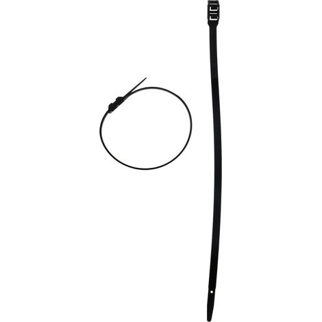 Lot de 100 colliers de câblage 9x 350mm - Noir - Zenitech (1/2)