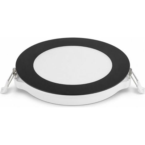 Spot LED Extra Plat Rond 18W Noir CCT IP54 Ø170mm - 2800K/4200K/6200K - SILUMEN (1/4)