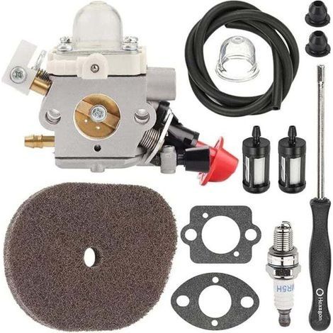Pièces détachées pour carburateurs C1M-S267A FS56RC (avec filtre à air) compatibles avec les tondeuses Stihl FS40, FS50, FS56, FS70, FS70C, FC56, FS56C, FC70, HT56, HT56C, KN56, KM56 et KM56C : 4144 1 (1/4)