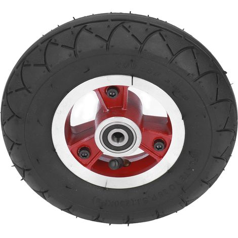 Paire de roues 200x50mm pour trottinette électrique, pneus pleins 8 pouces antidérapants, moyeu en alliage, non crevaison (1/5)