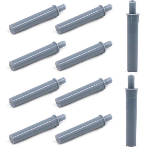 Amortisseurs de porte pour meubles de cuisine, lot de 10 pièces, système de butée en plastique à pression pour portes de meubles, réduction du bruit et protection contre les chocs (1/5)