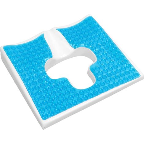 Coussin de siège anti-escarres en fibres respirantes - Ouverture en forme de T - Coussin de siège anti-escarres pour personnes âgées (1/5)