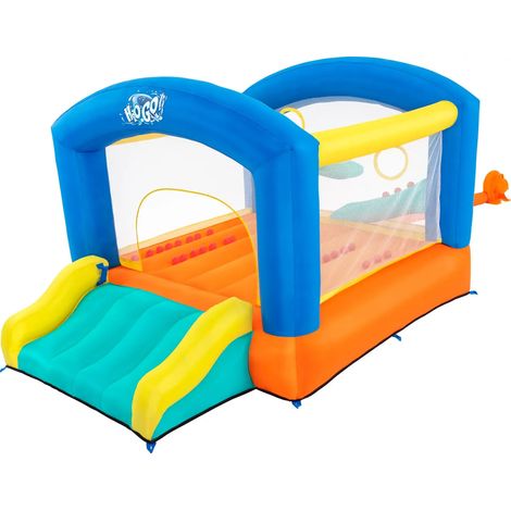 [NEUWERTIG] Bestway H2 Ogo Leap & Play Hüpfburg Spielburg Kinder Dauergebläse 289x213x173 Cm B-Ware