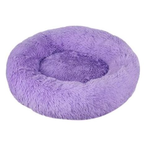 Lit pour Chat, Coussin Moelleux, Doux Lavable pour Chats Chiens (Violet, 80 cm), Ensoleillé (1/5)