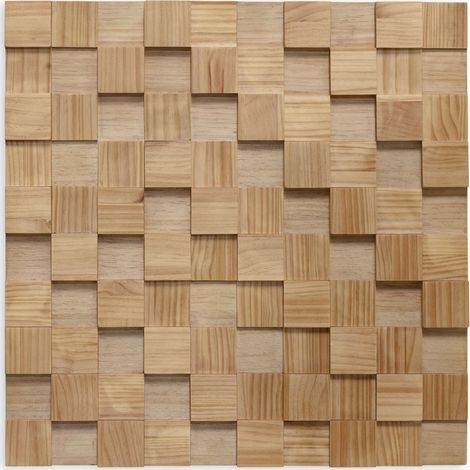 sculpture murale bois naturel design graphique pour décoration intérieure - bois naturel clair et chaleureux (1/3)