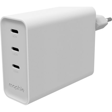mophie Speedport 140 Universel Blanc Secteur Charge rapide Intérieure