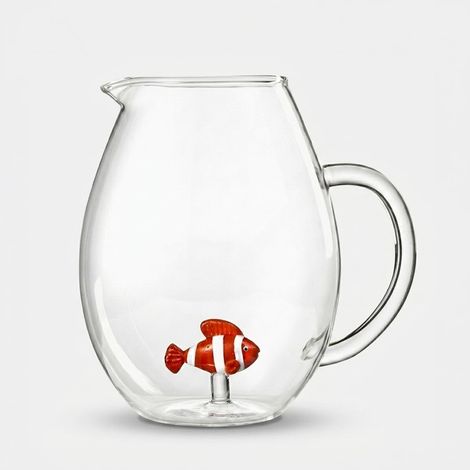 Carafe en verre artisanal 1,6 litre Rigolò (1/2)