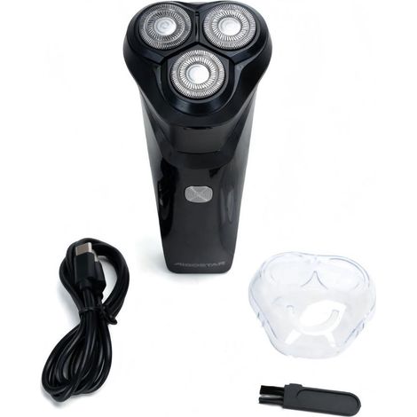 Rasoir électrique Aigostar pour hommes, 3 têtes flottantes, rechargeable, portable (1/4)