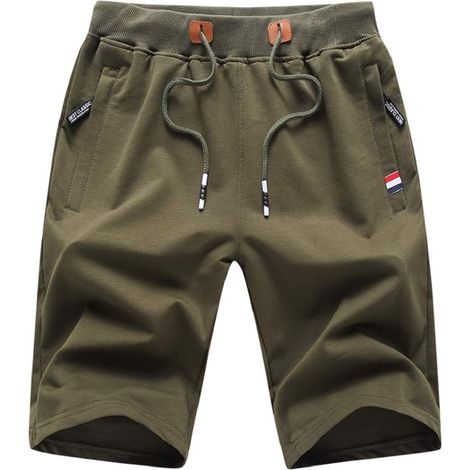 ZOXOZ Sport Shorts pour Hommes Running Coton avec Poches Zippées (1/5)