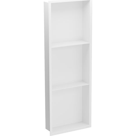 Mexen X-Wall-R niche étagère avec bordure et étagère 90 x 30 cm, blanc - 1920903010S (1/5)