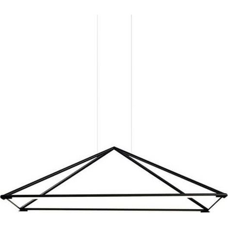 LedsC4 Tubs - Suspension LED 41W et 1990lm avec Blanc Chaud 3000K. Diamètre 90cm. Structure en Aluminium. Coloris Noir (1/3)