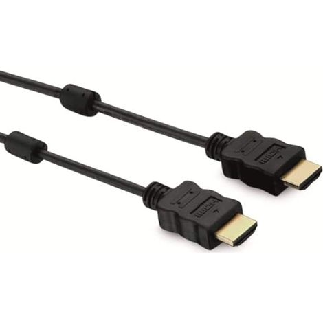 Câble HDMI S-IMPULS, HIGH SPEED AVEC ETHERNET, 2x filtres ferrite, 1 m