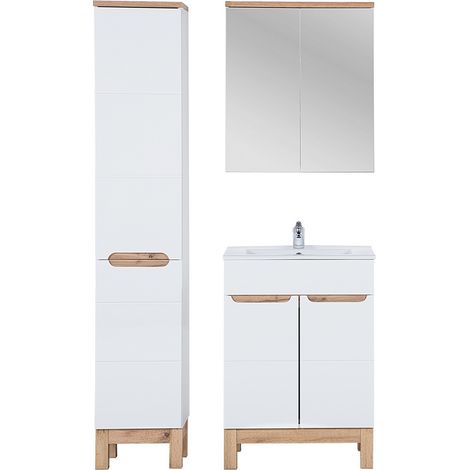 Ensemble complet de salle de bain - 50 cm - Cintra White - Livraison gratuite (1/5)