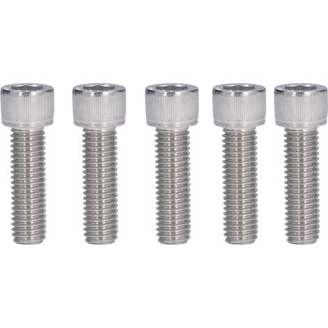 Vis à tête cylindrique creuse M12x40, lot de 20, filetage pas gros, acier inoxydable A2-70, DIN 912, vis à six pans creux, robustes et durables. (1/5)