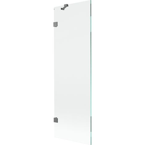 Mexen Lunar, 1-flügelige Badewannenabtrennung 60 x 150 cm, transparent, gunmetal - 897-060-000-95-00 (1/5)