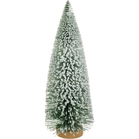 Décoration de Noël Sapin de table artificiel vert enneigé H 25 cm - Feeric Christmas