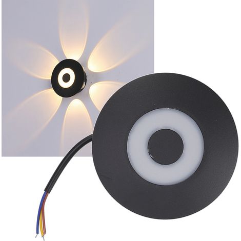 Applique murale simple en aluminium 10 W, lampe décorative moderne et minimaliste à six faces, lampe créative de style américain 6+1 pour salon/couloir, luminaire mural résistant à l'humidité (1/5)