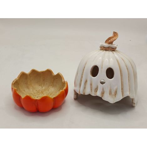 Halloween-Hexenkessellampe - Halloween-Kürbis-Kerzenständer (Kürbis separat, ohne Kerzenständer)