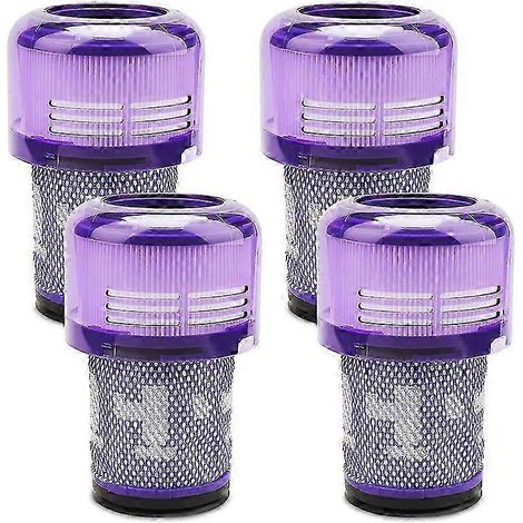Lot de 4 filtres V12, compatibles avec les aspirateurs V12 Slim et V12 Detect Slim - Référence de la pièce de rechange : 971517-01 (1/5)