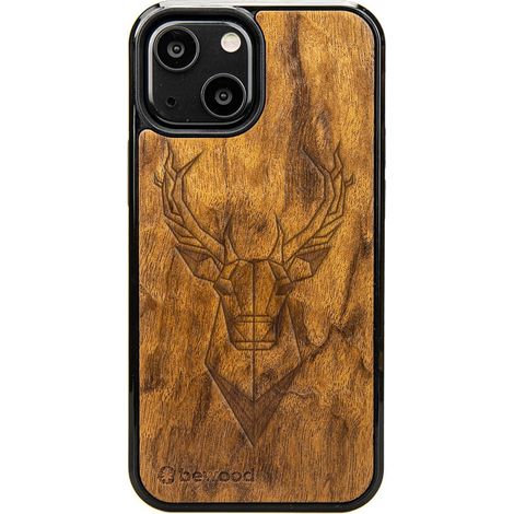 Holzhülle für iPhone 13 Mini Deer Imbuia (1/4)