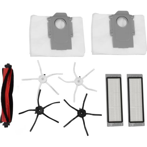 Brosses latérales principales, filtre et sac à poussière en ABS haute efficacité pour aspirateur robot Roborock Q5 (1/5)
