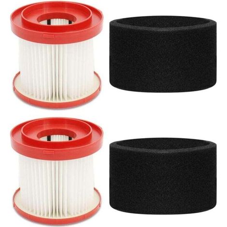Set di 2 filtri per aspirapolvere 49-90-1900 + 2 filtri in spugna, ricambio HEPA per 49-90-2015 (1/4)