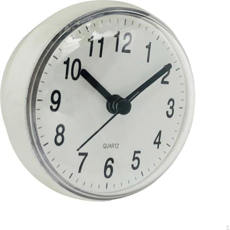 Horloge murale, horloge de salle de bain pour bureau, chambre, salle à manger, style campagnard (1/4)