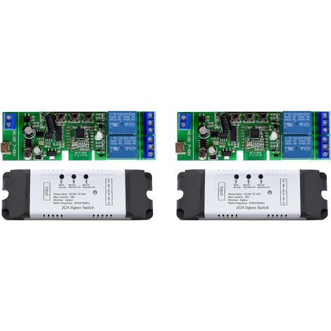 Contrôleur de moteur à actionneur linéaire électrique intelligent Tuya Zigbee à 2 canaux, Wi-Fi intelligent, 7-32 V CC/CA, interrupteur intelligent (1/5)