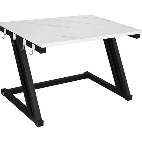Hofuton Étagère de Cuisine Support de Micro Onde Etagère à Micro-Ondes Support de Four à Micro-Ondes 2 Couches Marbre (1/4)