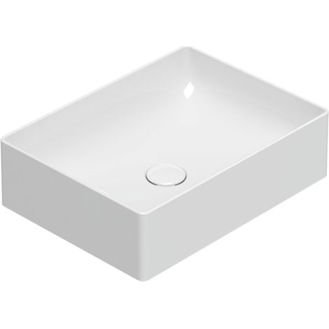 Lavabo en céramique à poser 50x37 cm Globo T-EDGE B6R54BI  Blanc - Céramique