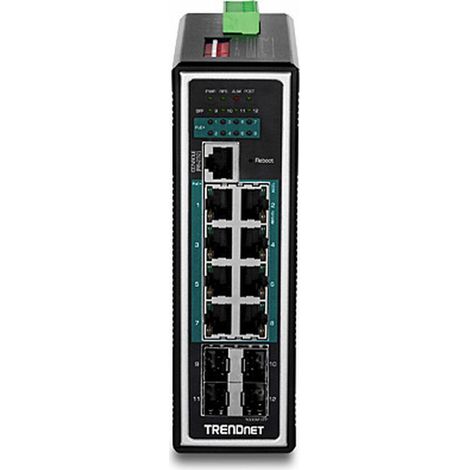 TI-PG1284i Gestionado L2+ Gigabit Ethernet (10/100/1000) Energía sobre Ethernet (PoE) Negro