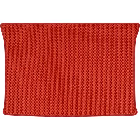 Alfombrilla de maletero de EVA para Ford Focus I Hatchback de 1999-2004, diseño de panal de abeja - Rojo (1/5)