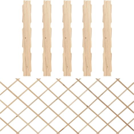 vidaXL Recinzione a Traliccio 5 pz in Massello Abete 180x80 cm (1/5)
