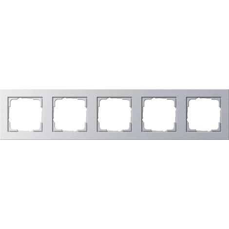 Gira Marco de recubrimiento 5f Gira E2 F Aluminio [021525], 0215 25