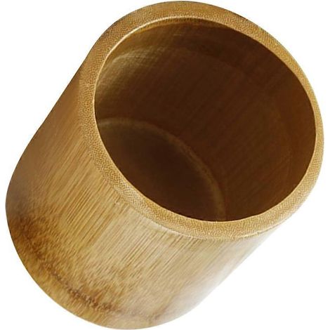 Pot de fleurs en bambou, jardinière en bambou, décoration compatible bureau, balcon, jardinière de bureau (1/5)