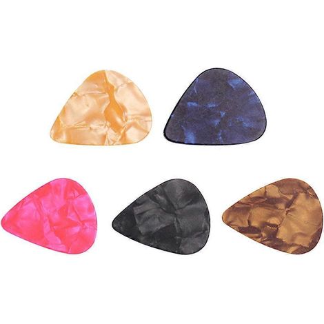 Lot de 5 médiators de guitare pratiques et professionnels, accessoires pour guitare-3x2.6cm