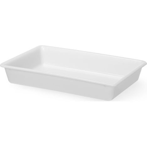 Panierbehälter, flach, 8 l, 480 x 330 x 80 mm, weiß (1/2)