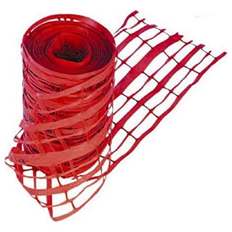 Grillage avertisseur rouge pour électricité largeur 30 cm rouleau de 100 m - INTERPLAST FITT MC SAM (1/3)