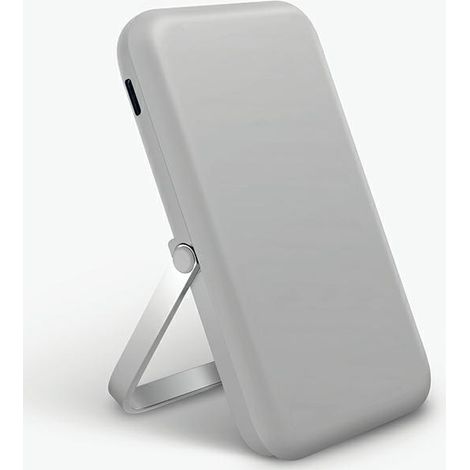 UNIQ Powerbank Hoveo 5000mAh USB-C 20WPD Carga rápida Inalámbrico Magnético gris claro/gris tiza (1/5)